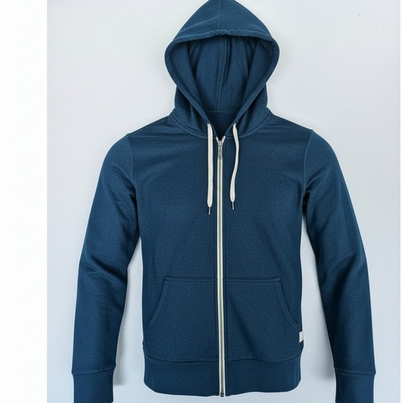 Vuori Other - Vuori Ponto Performance Zip Hoodie Men's M Blue Full Zip Stretch Jacket VW268
